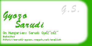 gyozo sarudi business card